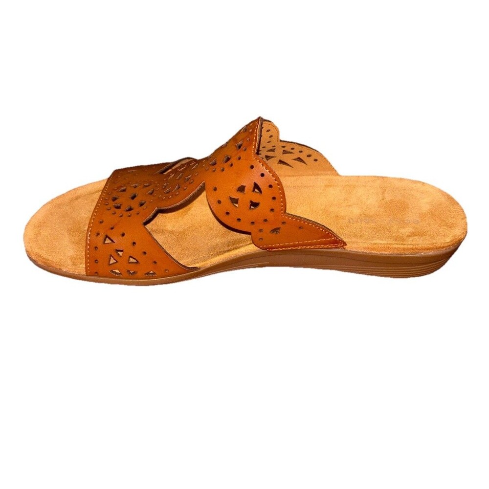 Easy Spirit Sandals Tan Lace Cut Out Straps Sz 11M NWB - Picture 3 of 5
